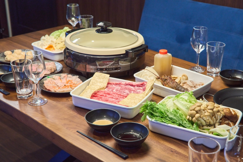 【食材付プラン】 こだわりしゃぶしゃぶオールスターの夕食＆朝食付き （２食付）