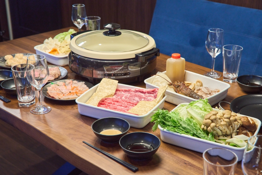 【一棟貸切/新規開業特別プラン】 こだわりしゃぶしゃぶオールスターの夕食＆朝食付き （２食付）