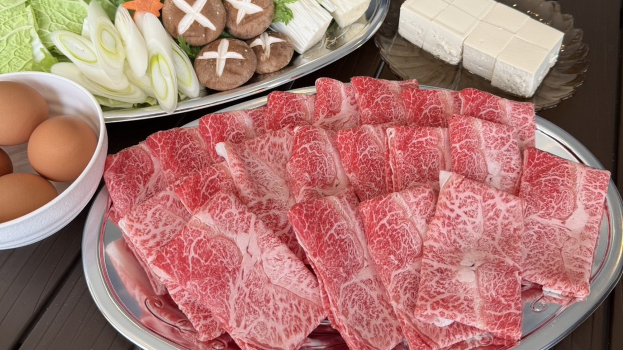 松阪牛のすき焼き