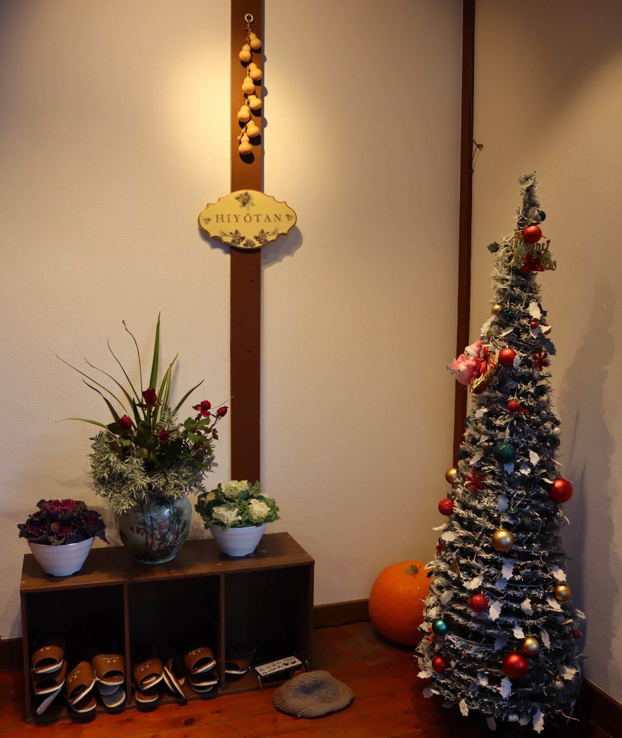 玄関クリスマス