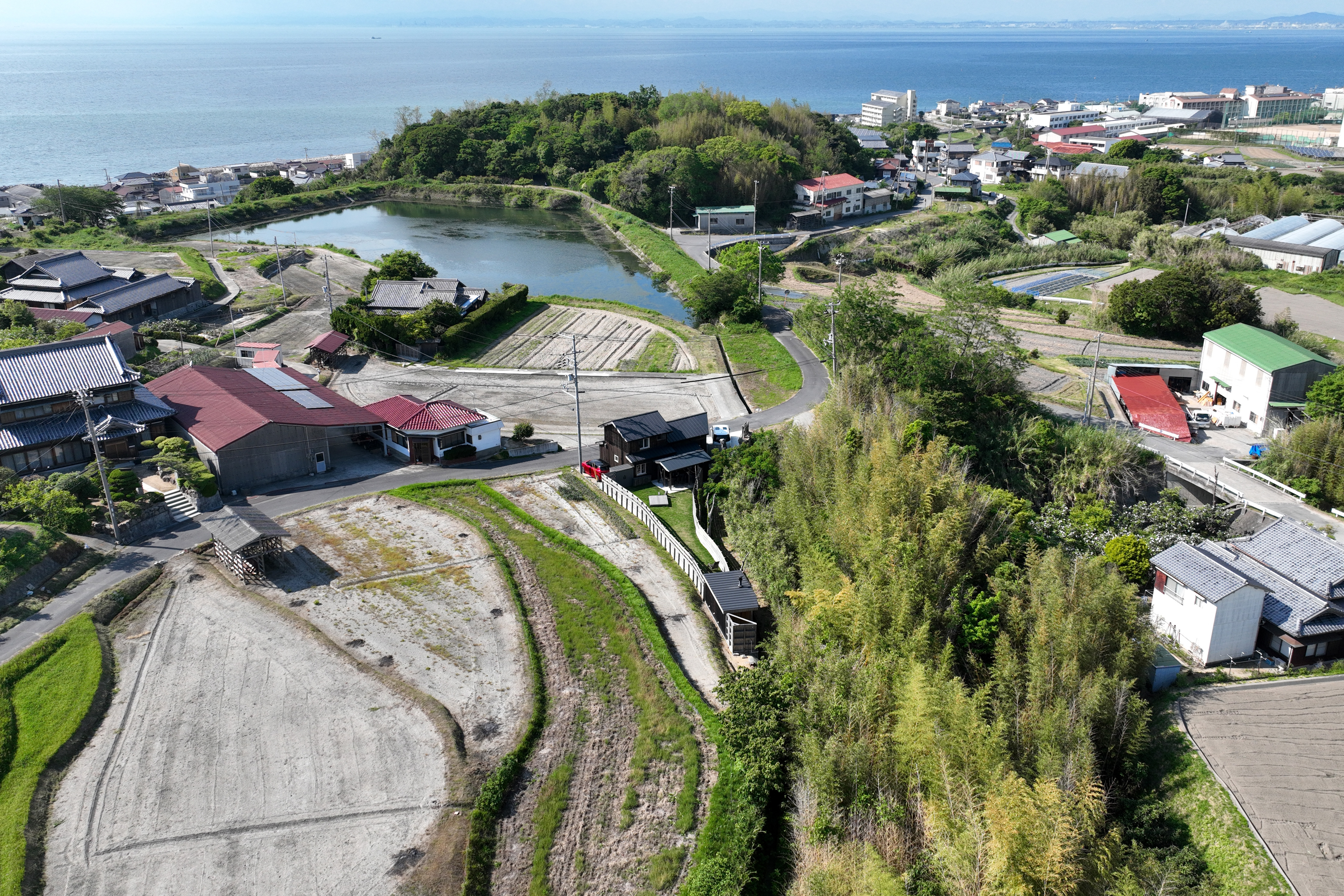 上から見た古民家宿 AKIYA cornerstone 淡路島