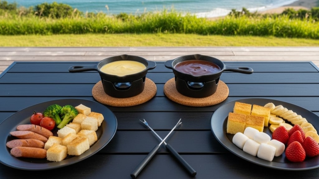 【冬割★20％OFF+チーズ＆チョコフォンデュ+お土産】夕食BBQ＋朝食バーガー＜2食×ミニバー付＞