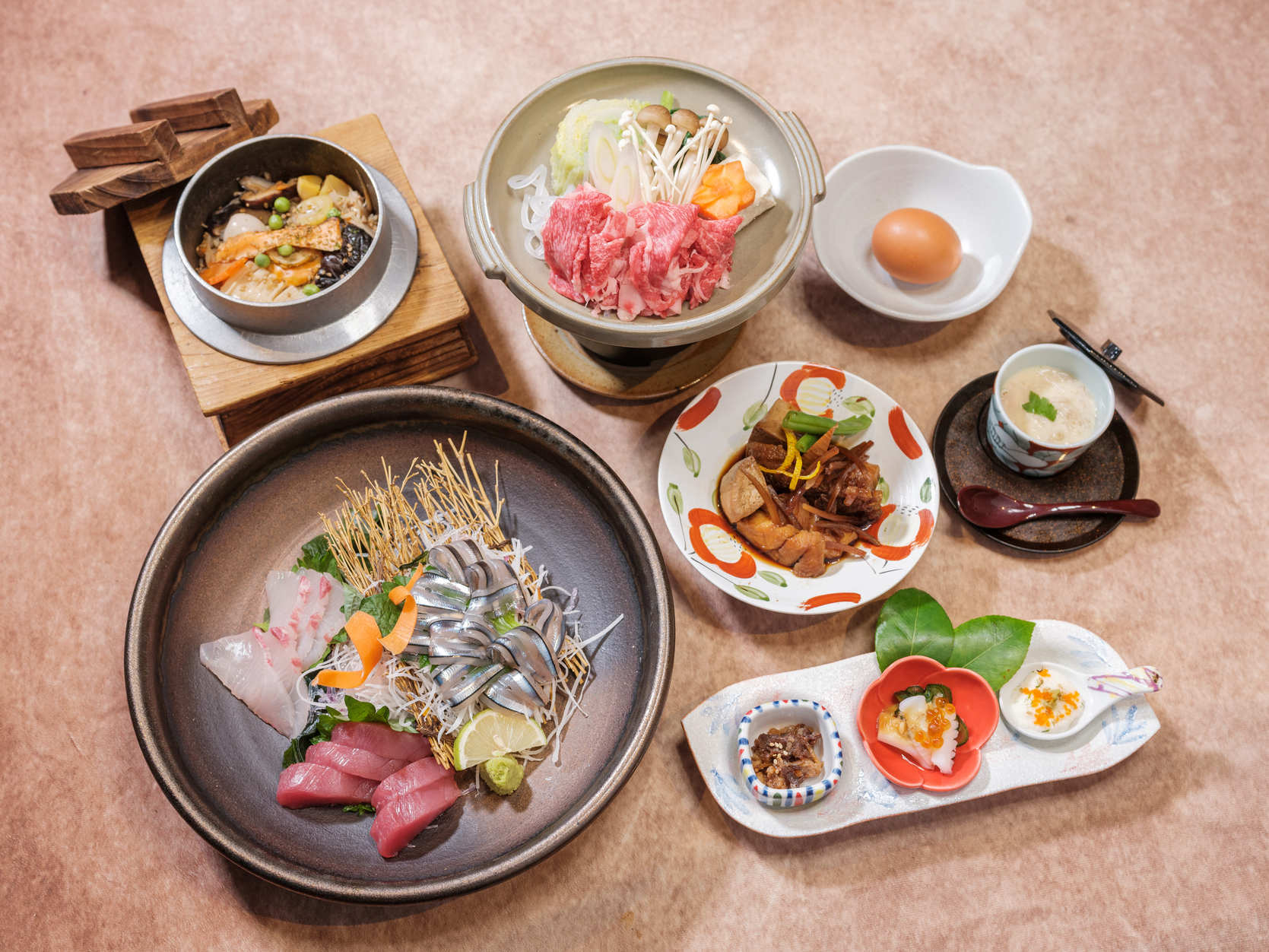 【ミシュラン部屋食】心誠コース《五島灘のお刺身、幻のブランド五島牛のすき焼き》無料レンタカー要予約