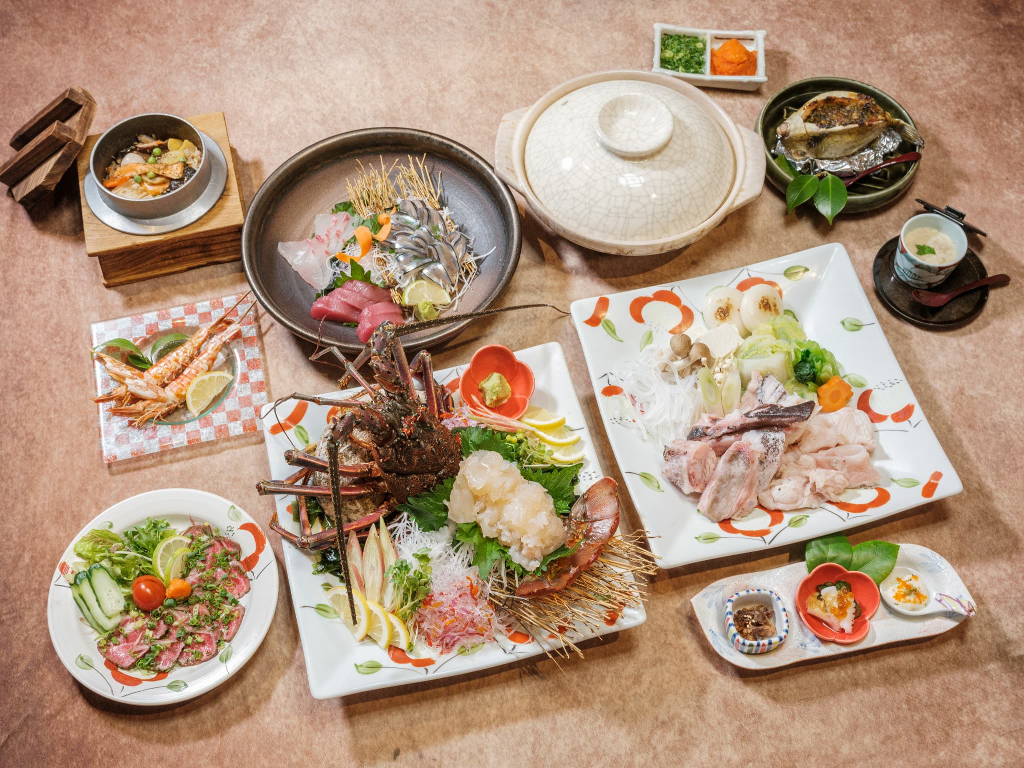 【ミシュラン部屋食】心誠五島三昧コース《心誠贅沢コース＋五島の郷土名物》無料レンタカー要予約