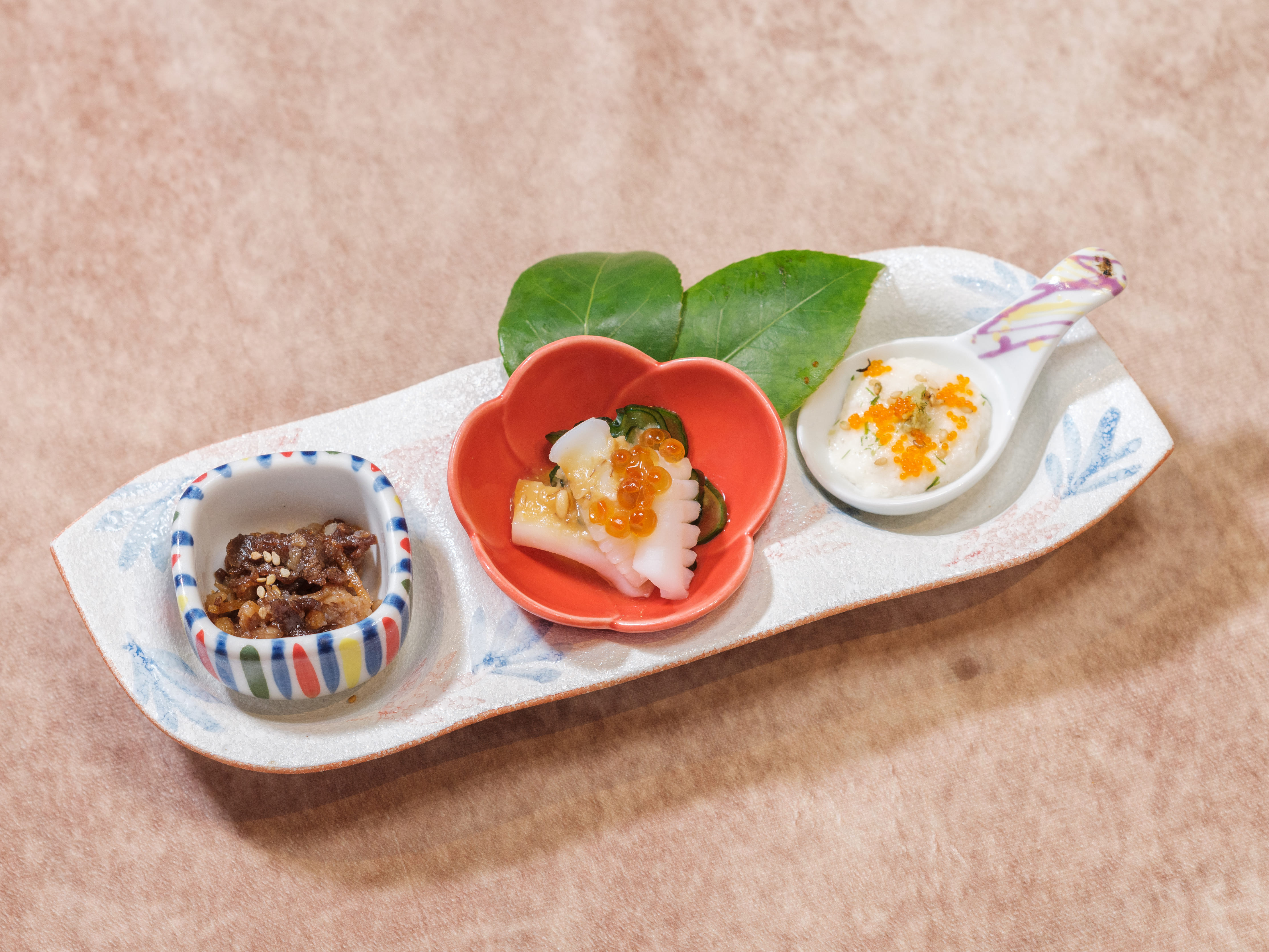 旬の食材を使った3種