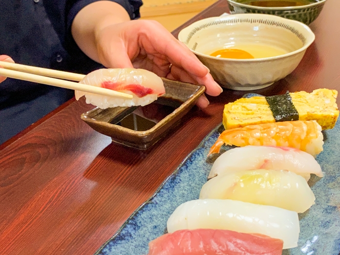 大満足の握り寿司