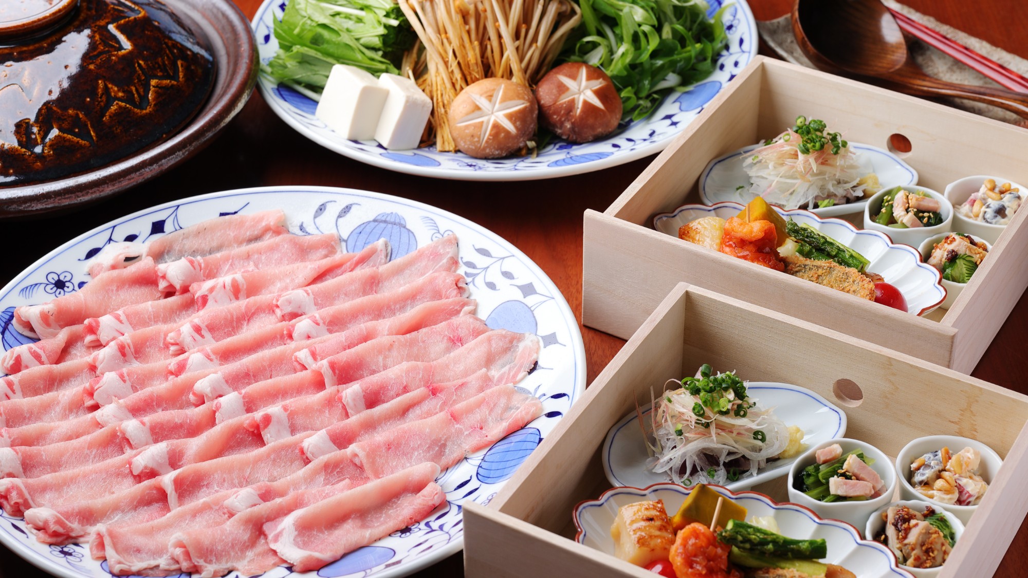 静岡もち豚しゃぶしゃぶ食材イメージ