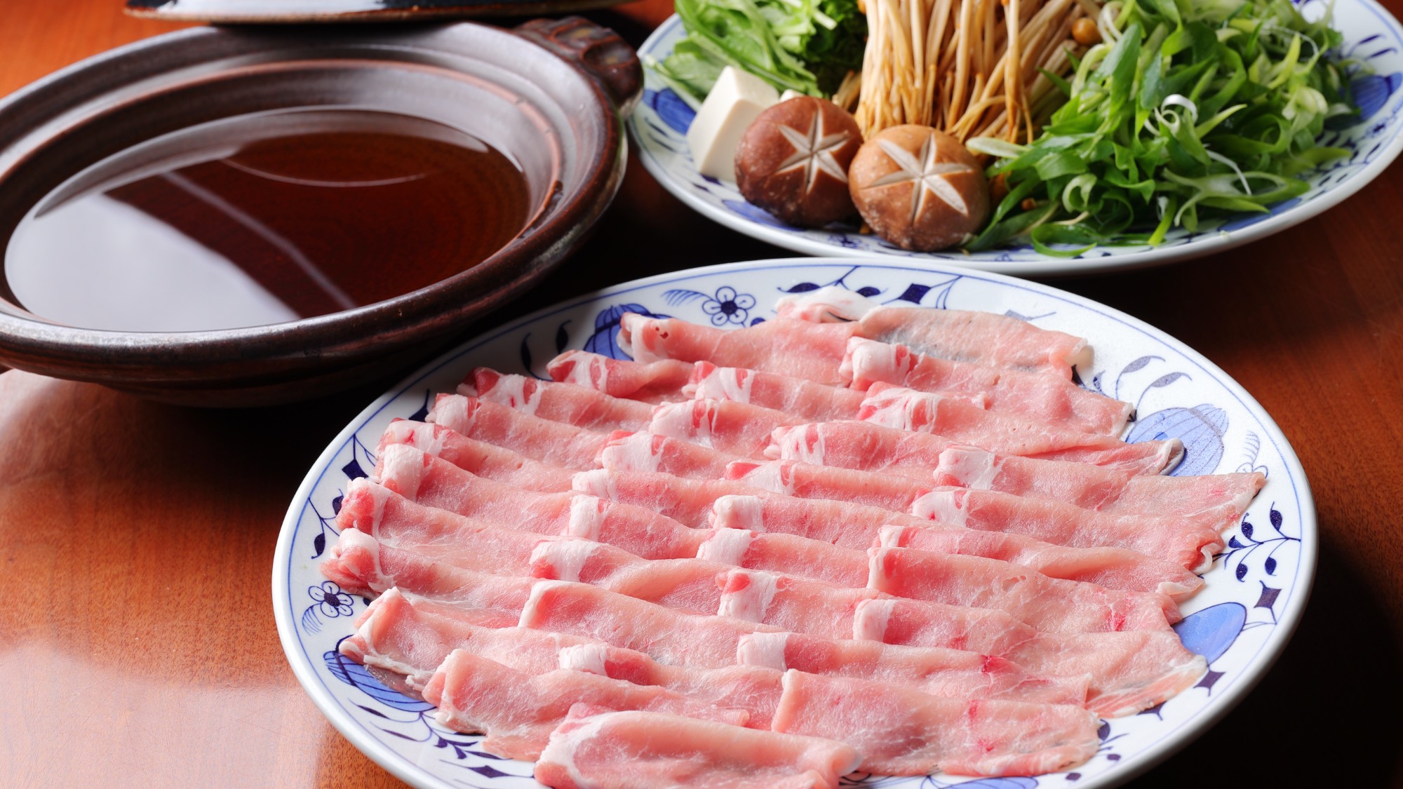 静岡もち豚しゃぶしゃぶ食材イメージ