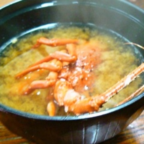 伊勢海老のお味噌汁（夕食一例）