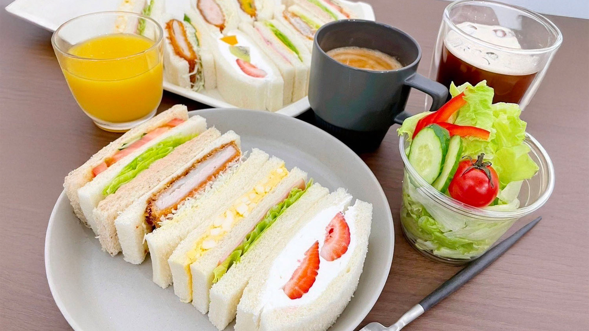 サンドイッチ専門店のピコリ提供 ビュッフェ朝食 ※イメージ