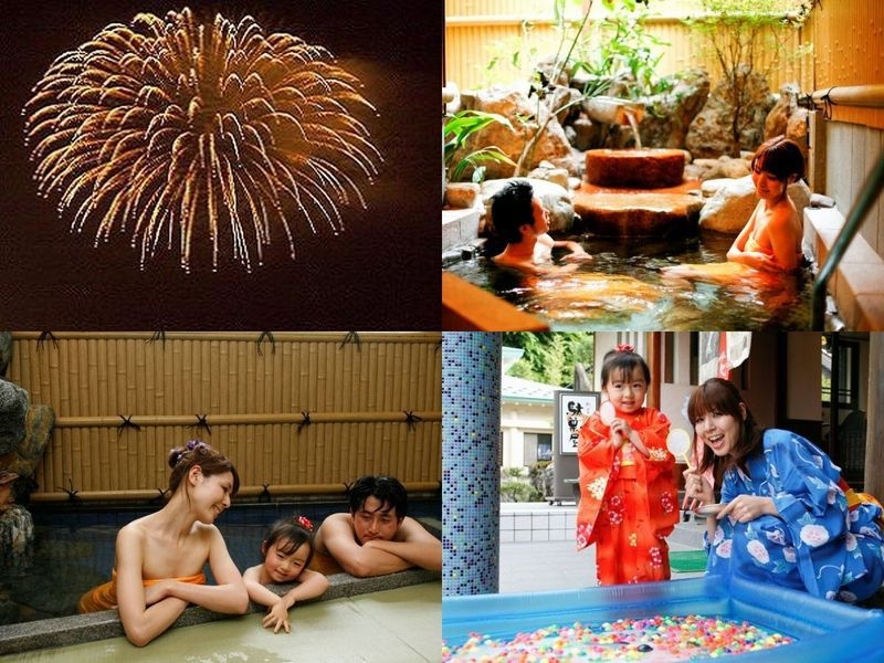 【朝夕食個室】夏夢会席★色浴衣貸出★最大5湯貸切★姉妹館でミニ縁日ｘ夢花火は玄関先♪ボリューム控え目