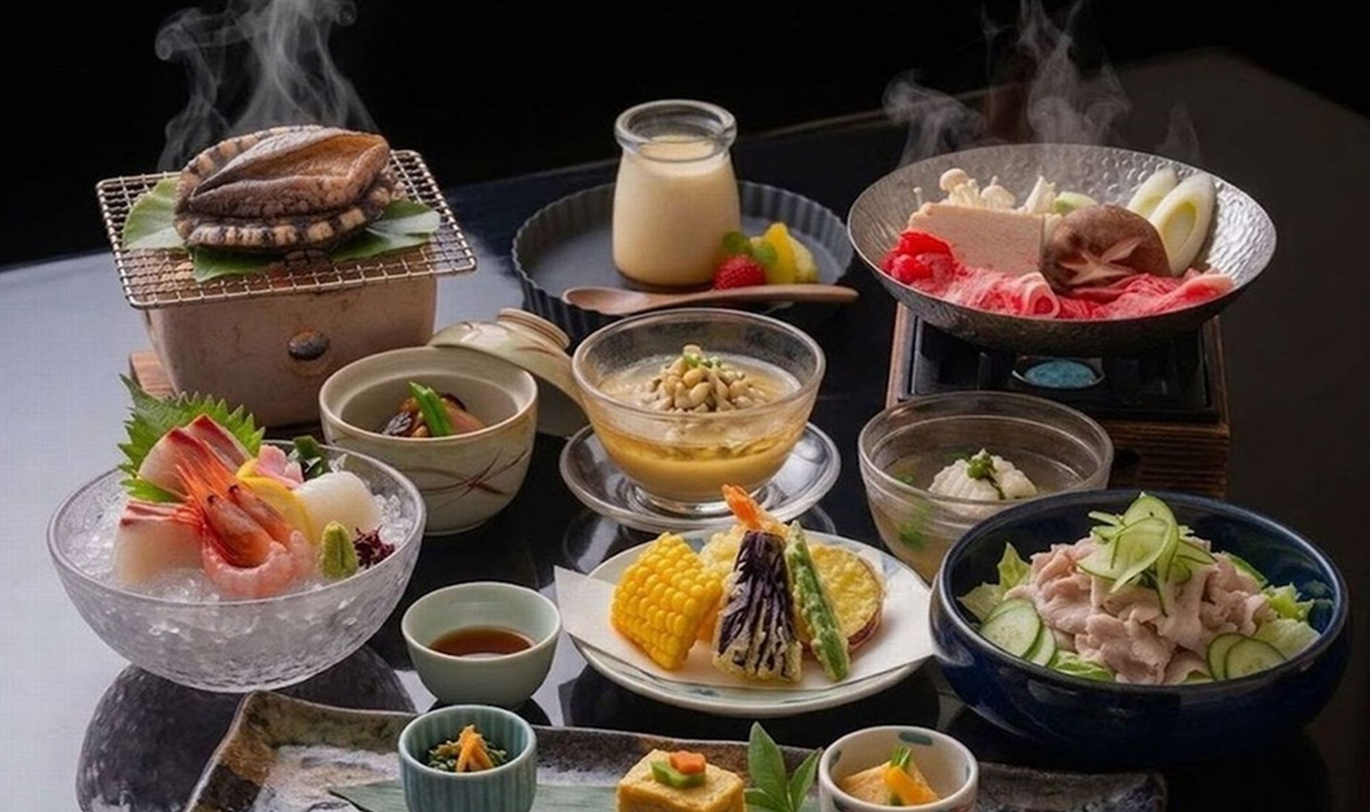 【朝夕食個室】夏夢会席★色浴衣貸出★最大5湯貸切★姉妹館でミニ縁日ｘ夢花火は玄関先♪ボリューム控え目