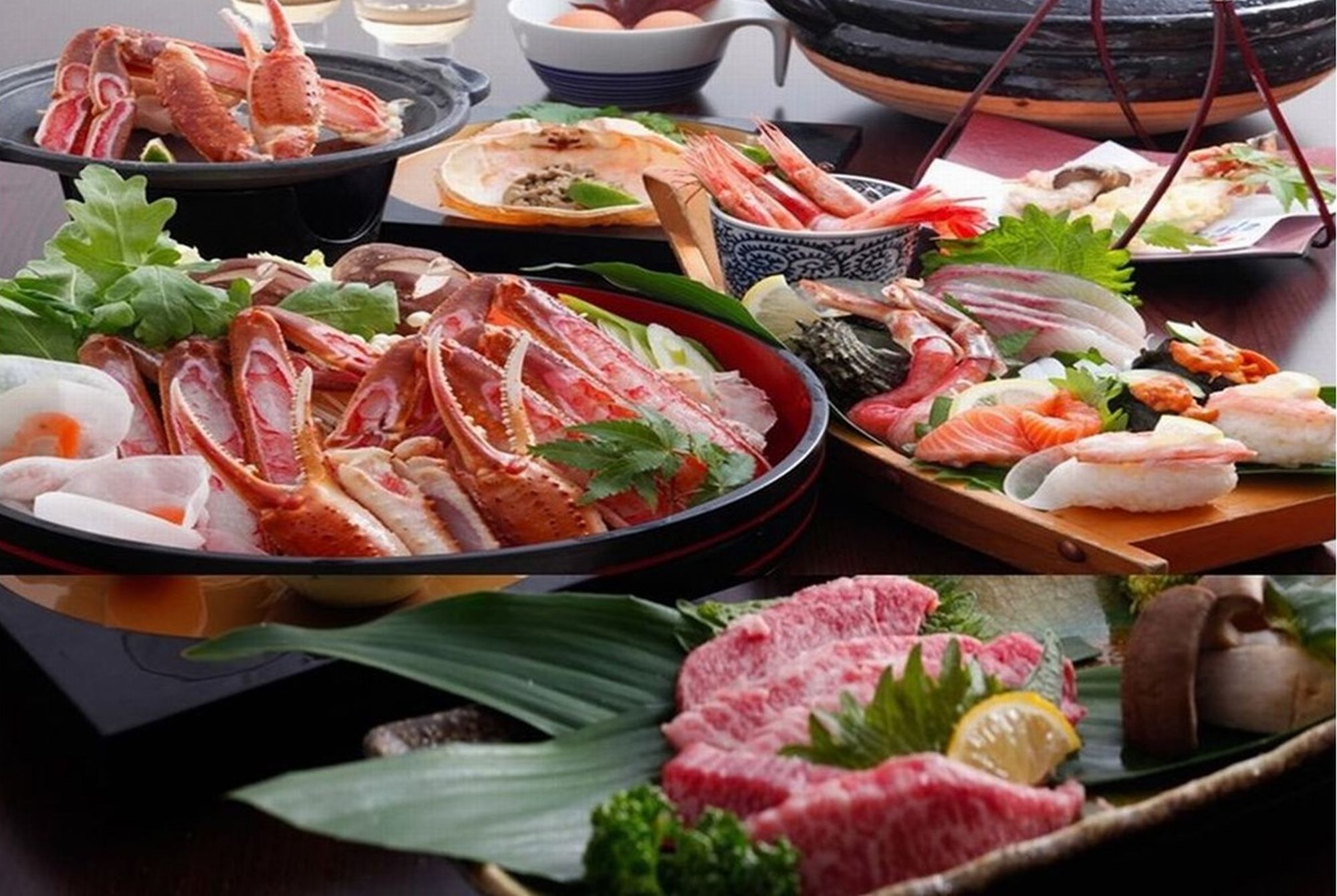 新春お年玉☆岩盤浴30分付き【山雪】P★朝夕食個室♪2Lカニスキx但馬牛陶板＆0円冬船盛りｘ貸切5湯