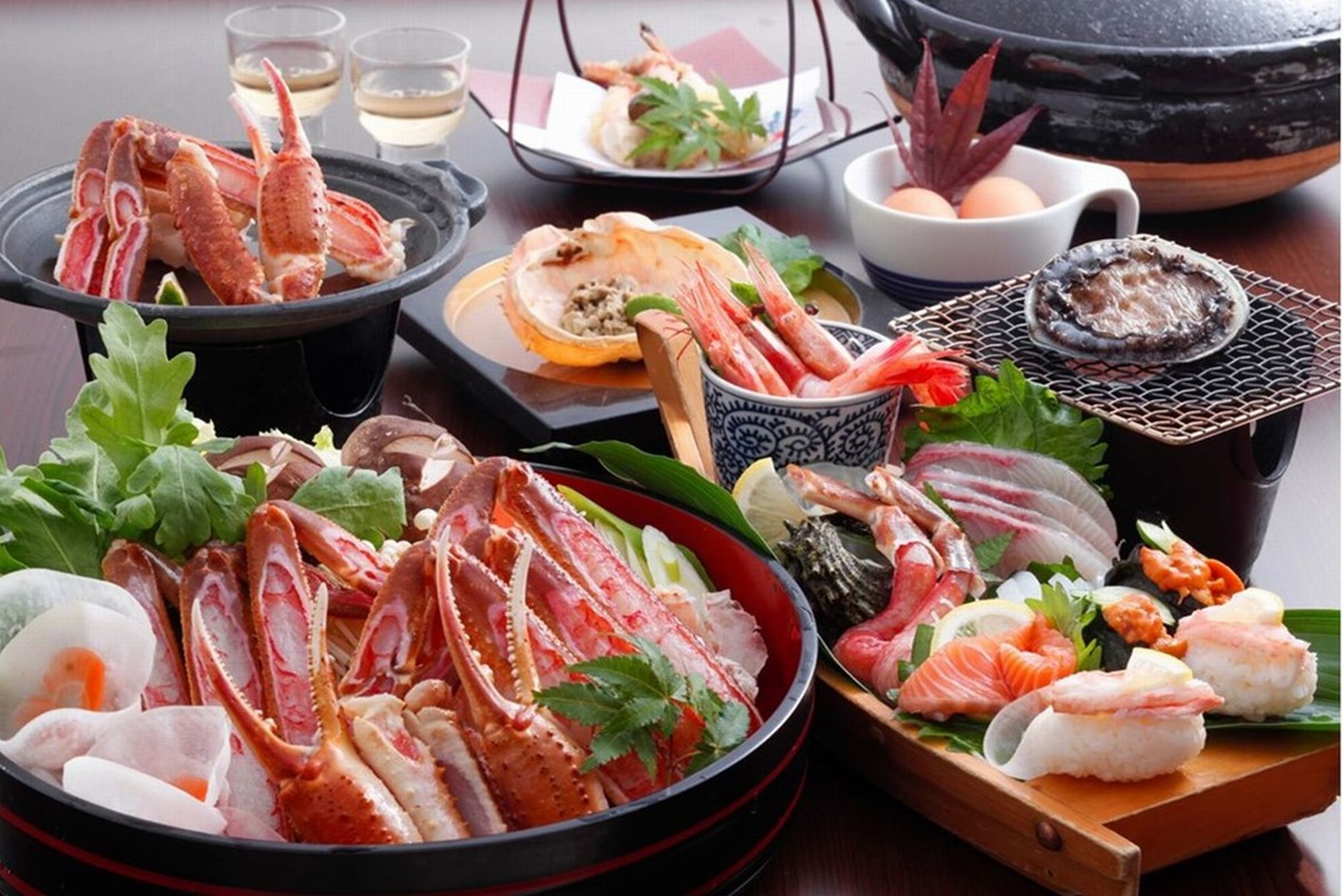 新春Ｐ☆彡冬カニ【海雪】プラン★朝夕食個室♪2Lカニスキx活鮑＆0円冬船盛りｘ貸切温泉最大5湯無料