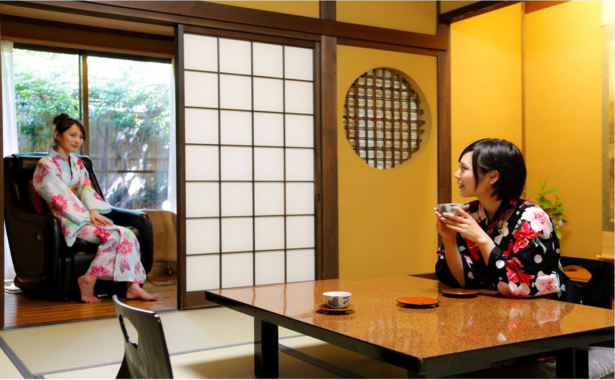 離れ里山の四季の8畳タイプ高天井のお部屋