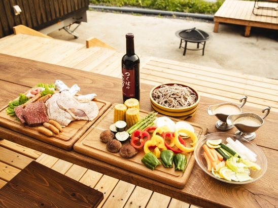 【直前割】直前のご予約でお得にSTAY★サウナ付き広々コテージ〈夕食BBQ+朝食付〉