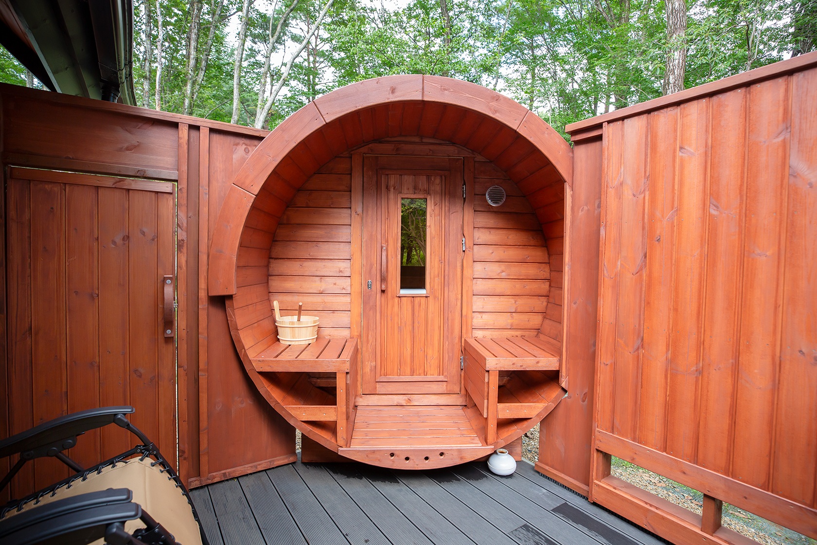 【貸切バレルサウナ】滞在中何度でもご利用いただけます。