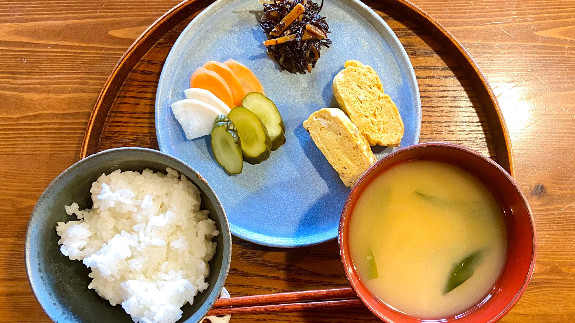 一汁三菜　朝食