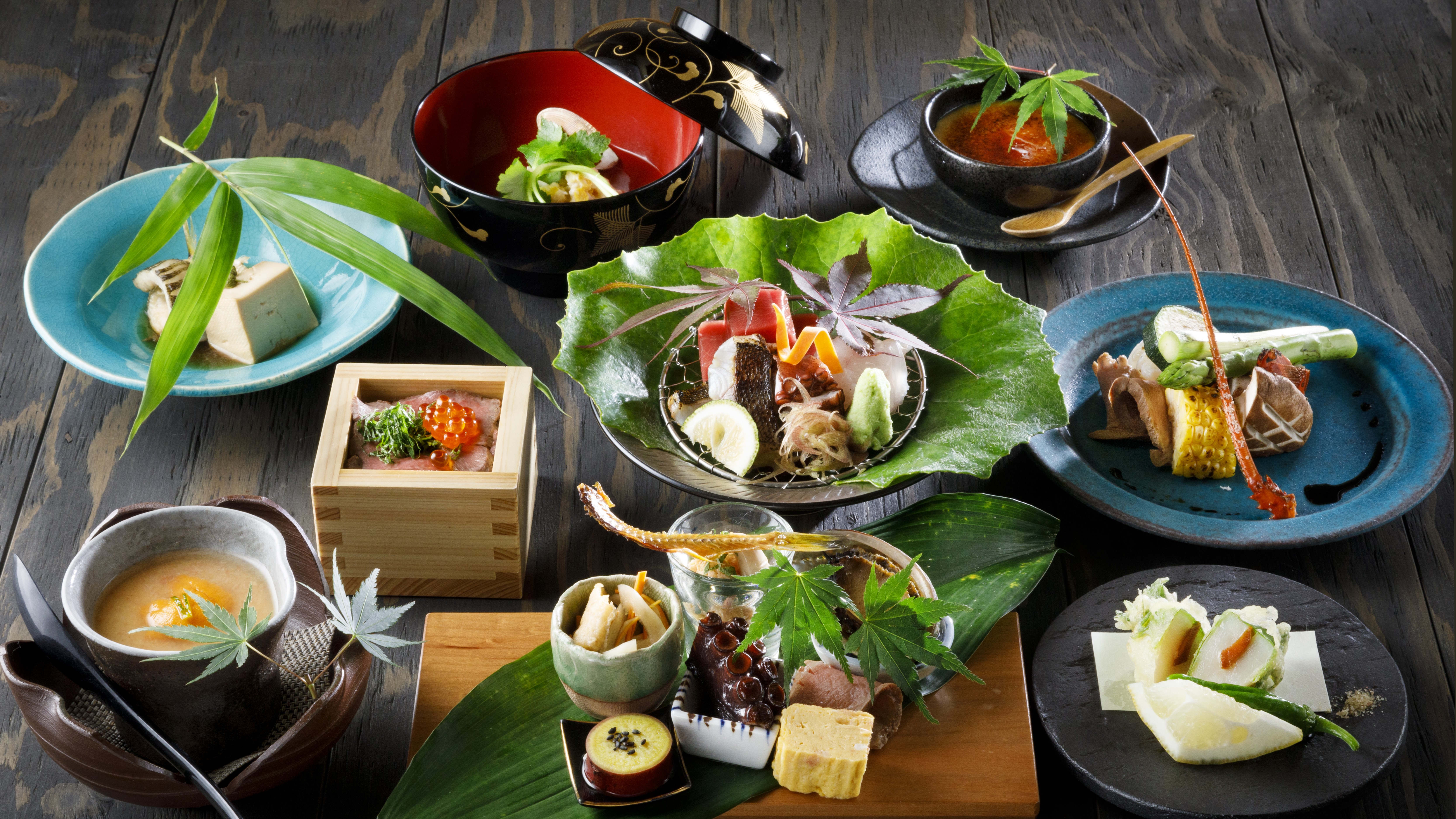 【懐石料理サンプルメイン】9品＋伊勢海老（敷隣接飲食店：和旬-秀滎※季節や仕入によりメニュー変動有）