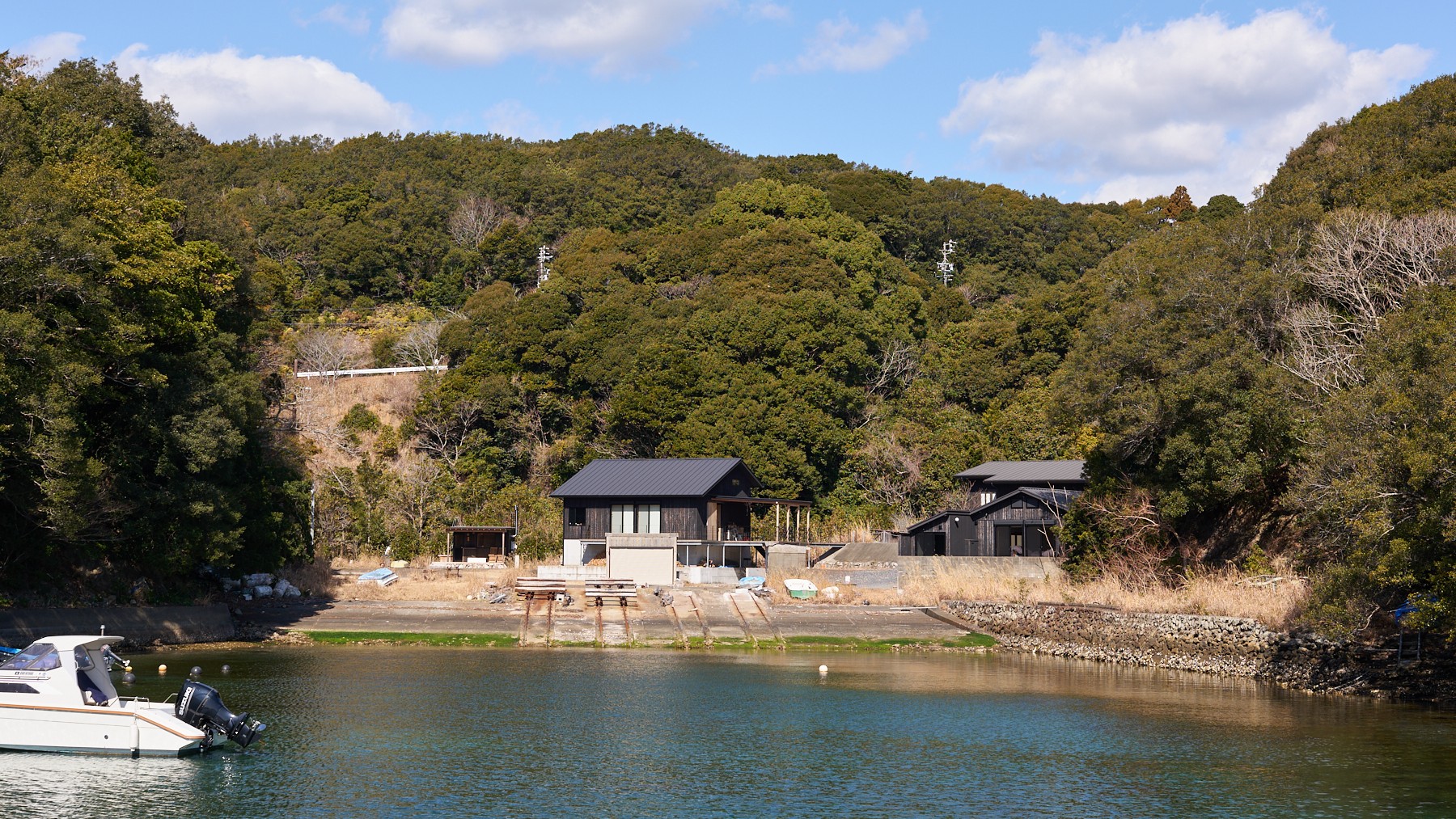 【周辺景観】五ヶ所港からの施設敷地