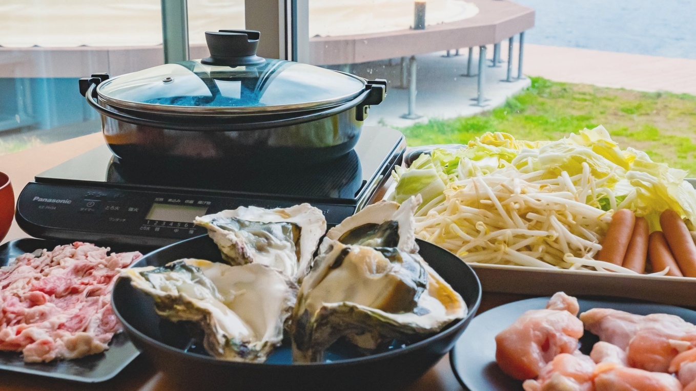 【春SALE】島のごちそう 海士の恵堪能プラン≪夕食 鍋/ BBQ+無料朝食付き≫