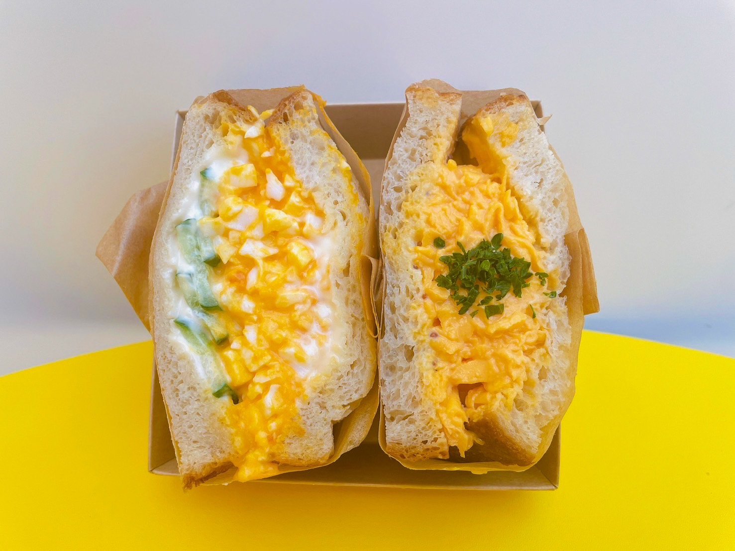 朝食（タマゴサンド）