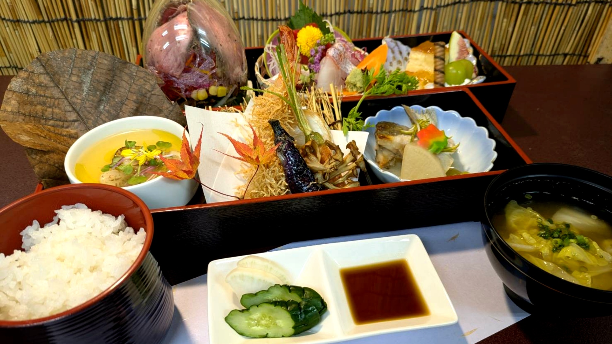 *夕食（冬のとくとくプラン）/お弁当風の夕食膳