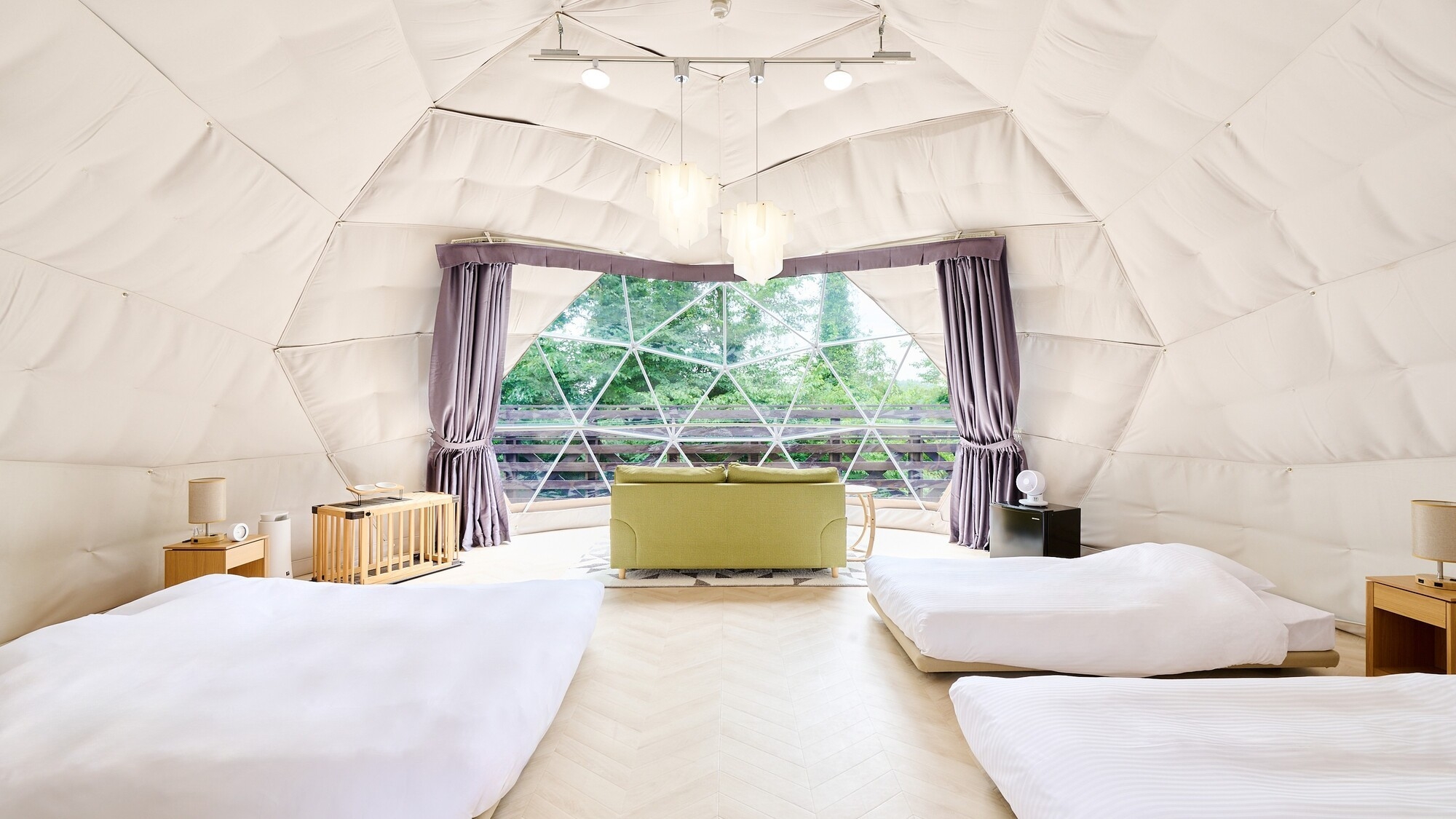 D☆CABIN（ウッドデッキ・ドームテント)