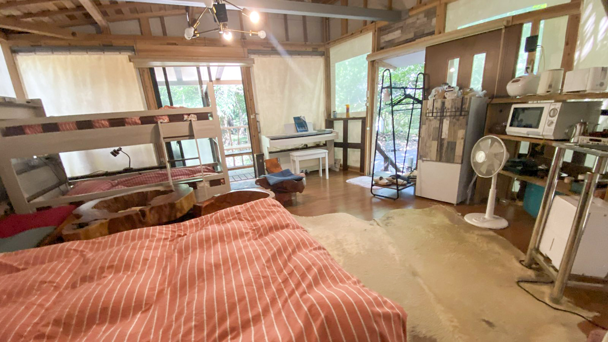 ・【別館・新燃】1ルームタイプのお部屋。必要なものをコンパクトに設置しています