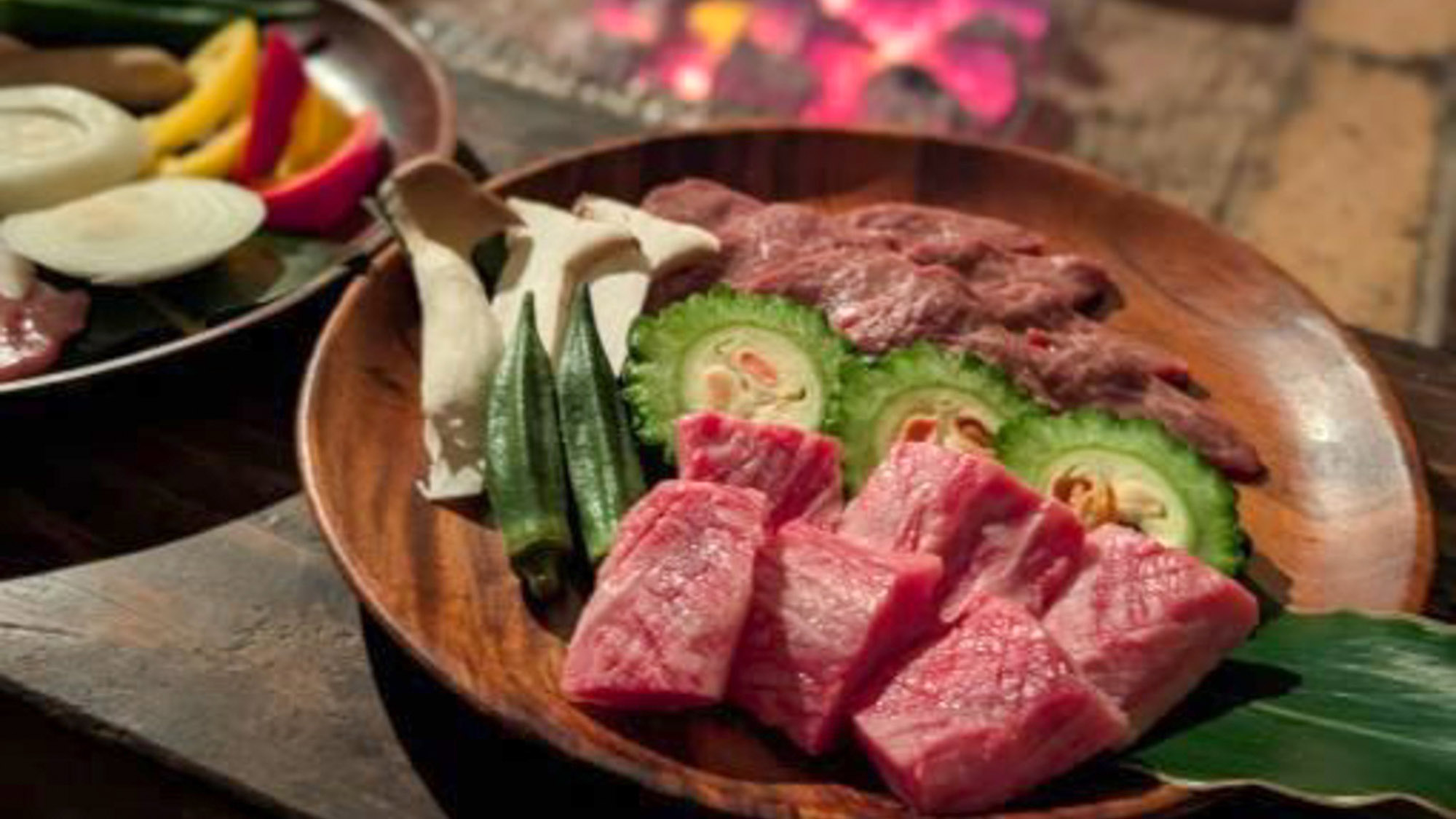 ・【夕食／BBQ】石垣産和牛&times;地元野菜のBBQ！囲炉裏を囲み、特別な思い出を