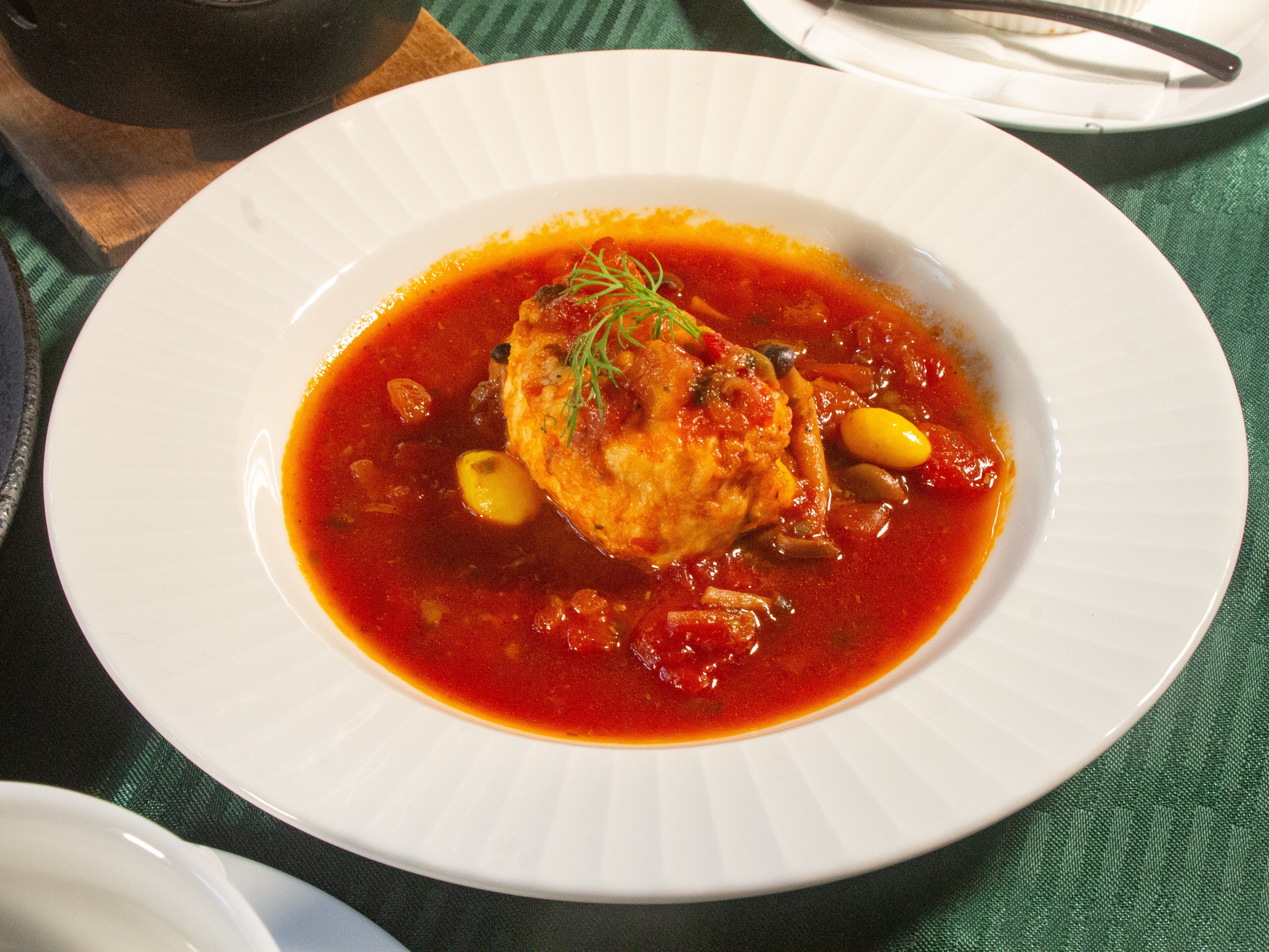 2025【秋】お丸山会席　那須鶏と秋茄子のクリビネット包み～茸のソースで～