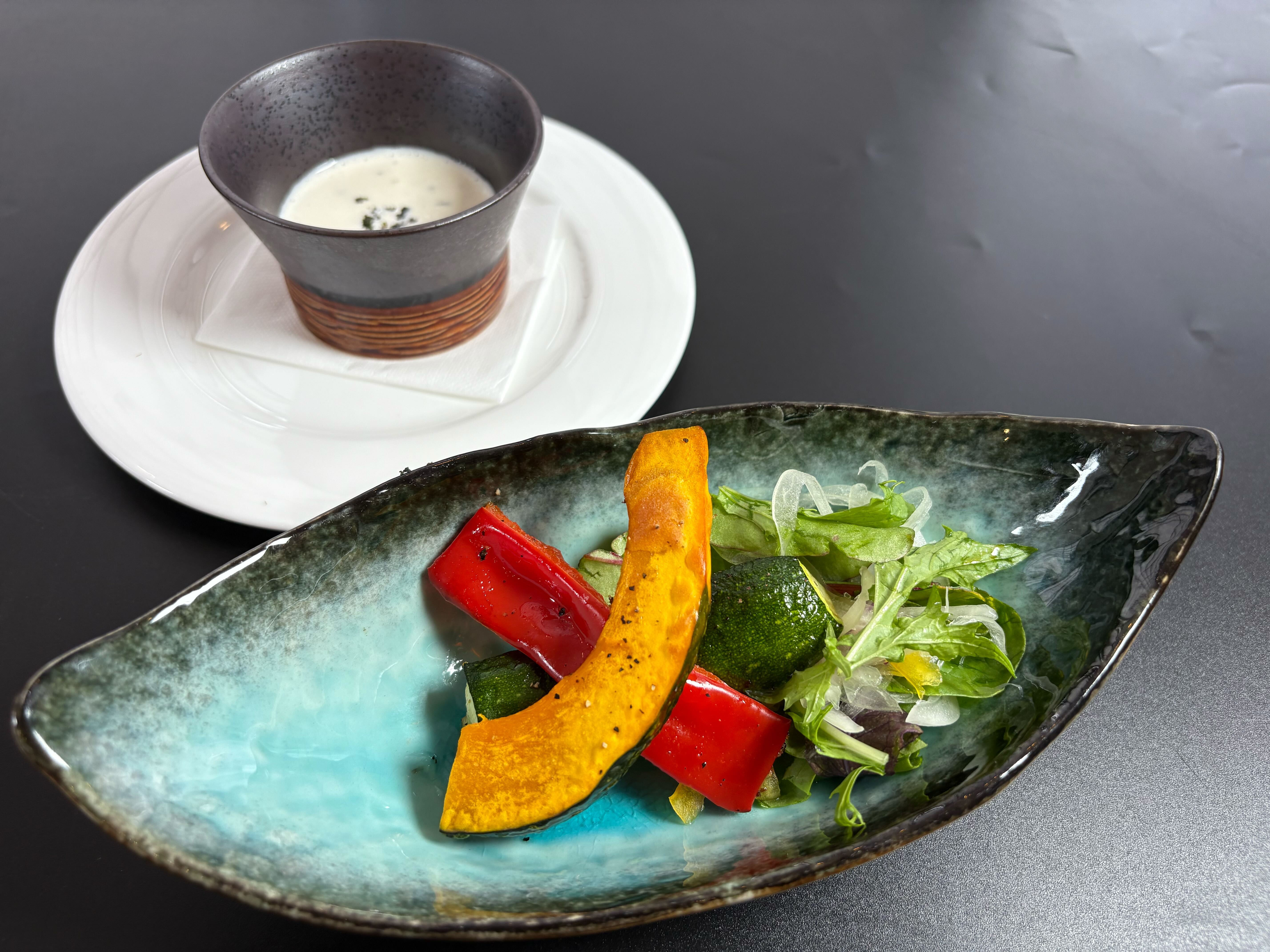 2025夏　お丸山会席　季節野菜のグリル
