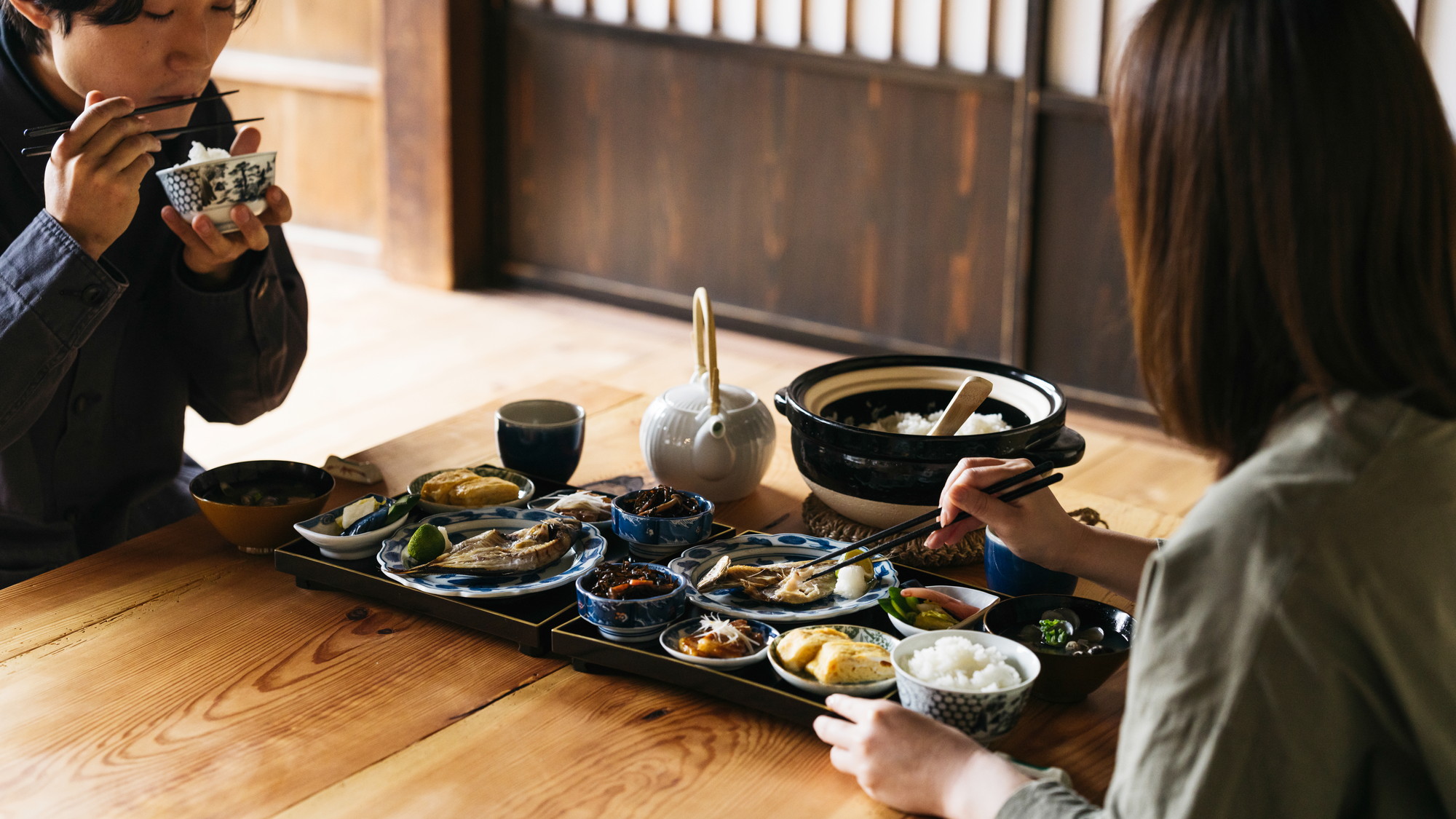 【朝食】漁師町らしい素朴で健康的な朝食をご用意しております