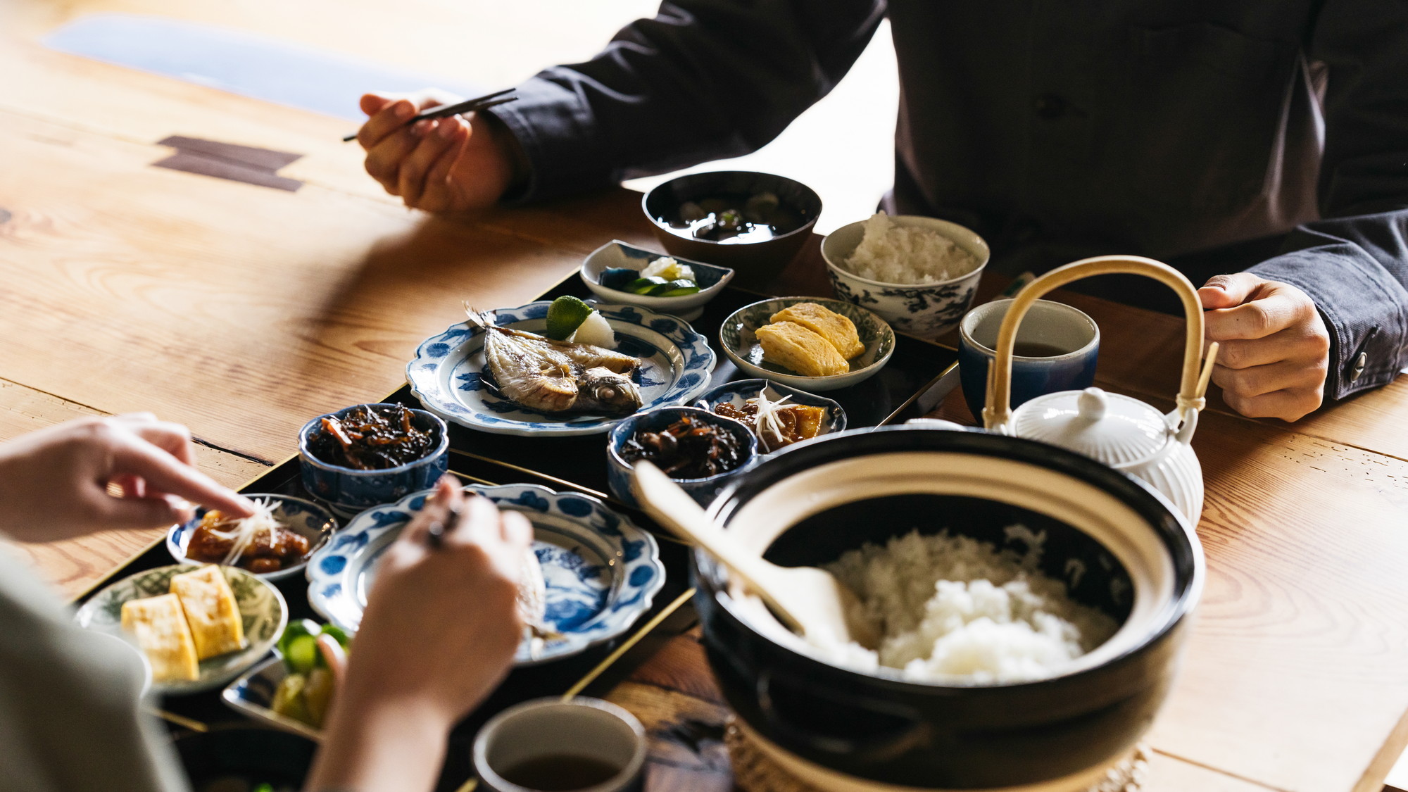 【朝食】この土地ならではの食材を取り入れた、からだが喜ぶ朝ごはんです