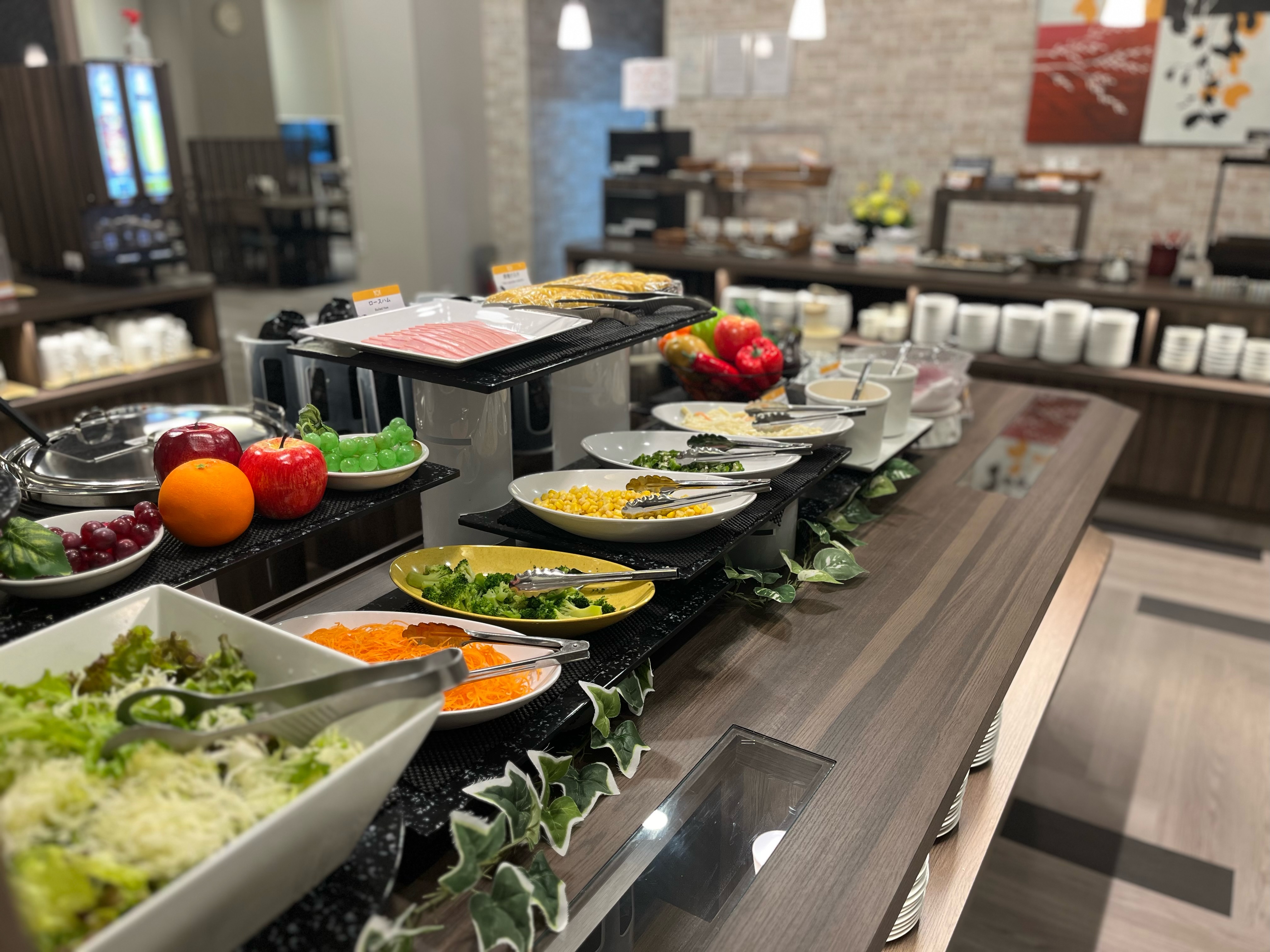 朝食バイキングコーナー