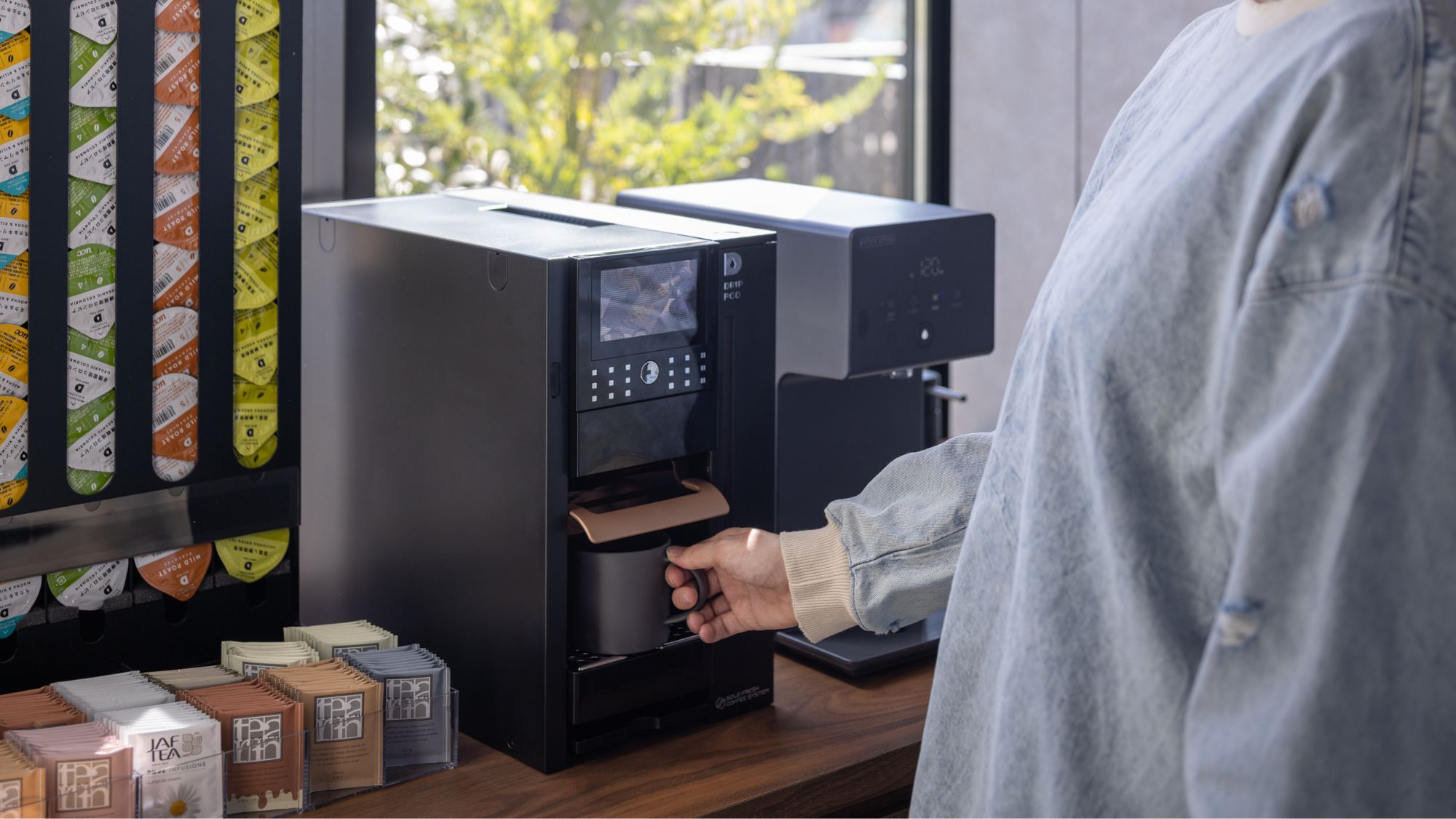 無料のコーヒーマシン