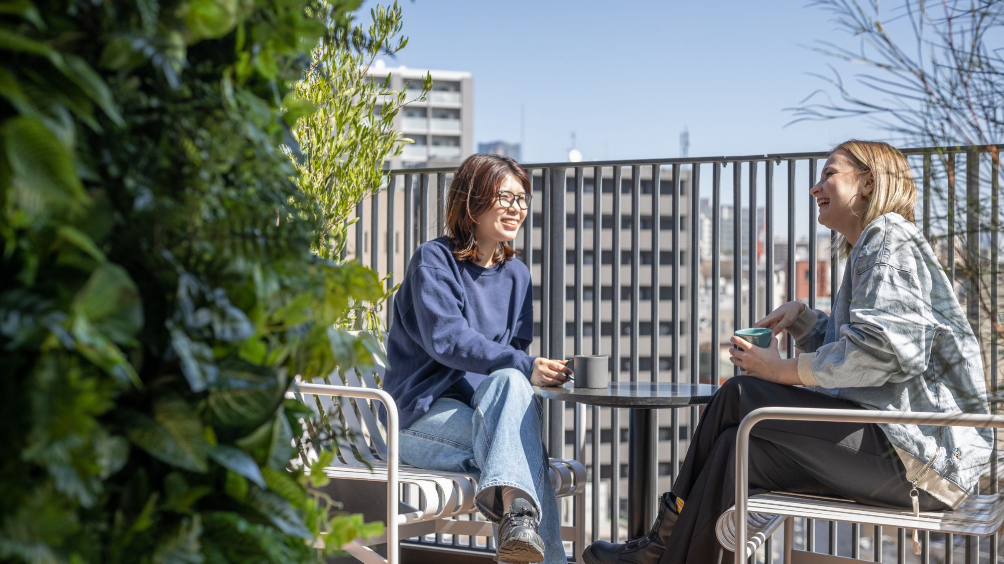 7階テラスは24時間無料で利用可能