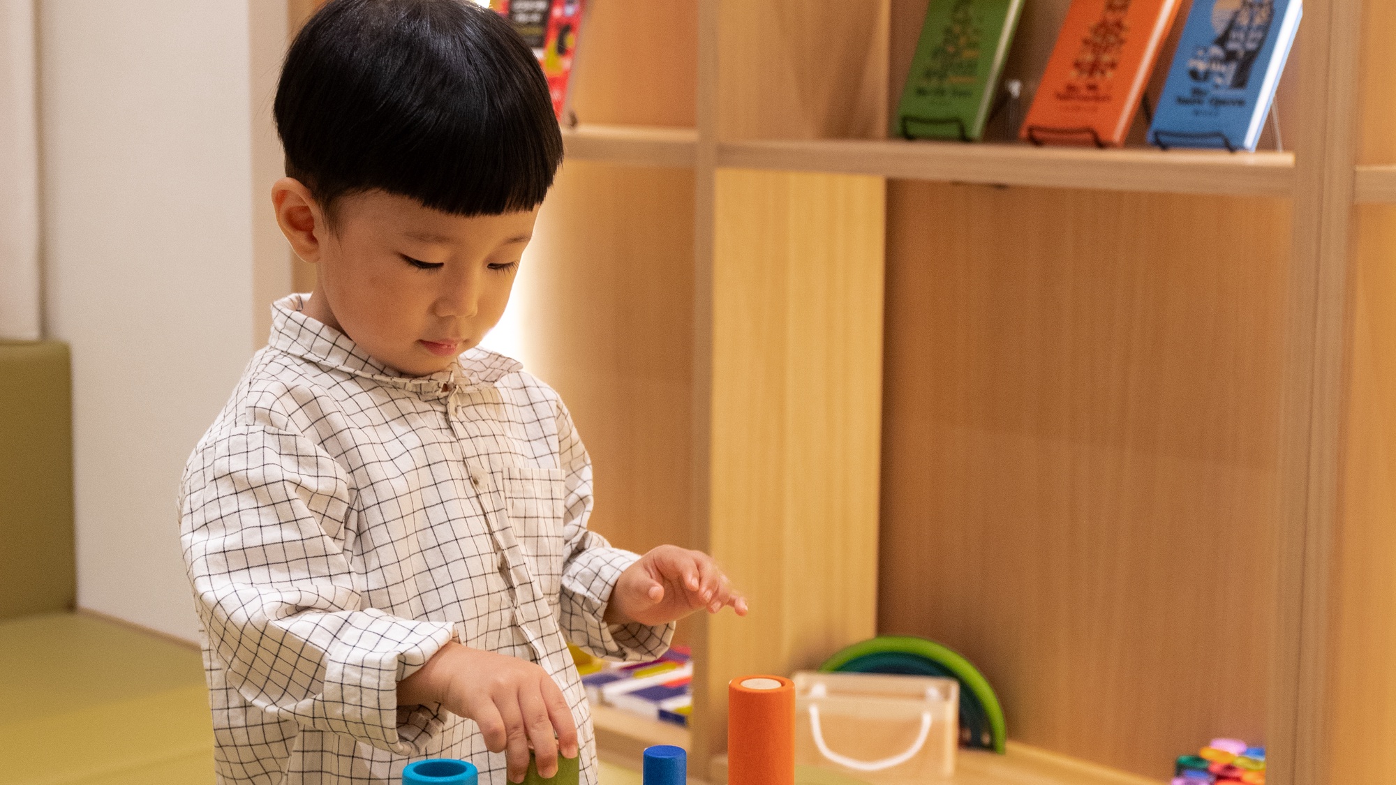 【キッズスペース】クッション材や畳を採用し、小さなお子様も安心してお遊びいただけます