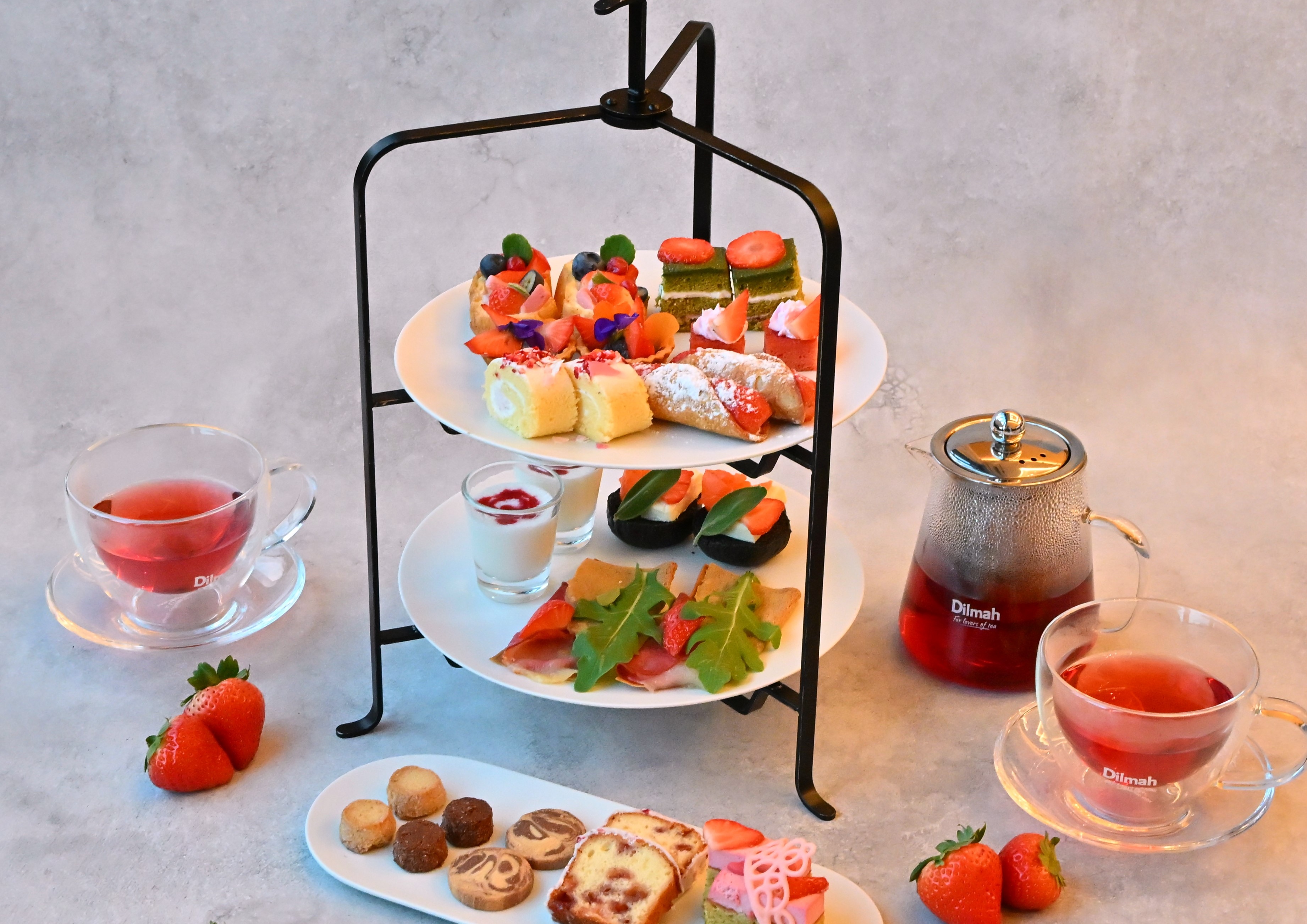 【アフタヌーンティ】奈良の恵みを生かしたスイーツを紅茶とともにゆったりと。季節の味わいを優雅に楽しむ