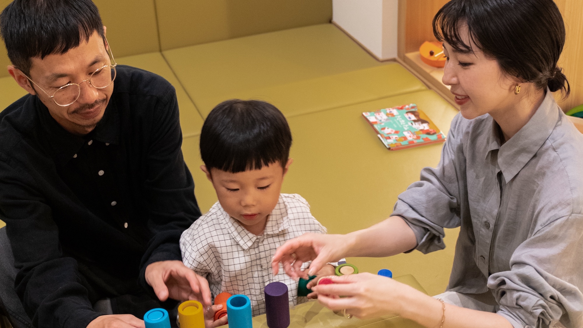 【キッズスペース】クッション材や畳を採用し、小さなお子様も安心してお遊びいただけます