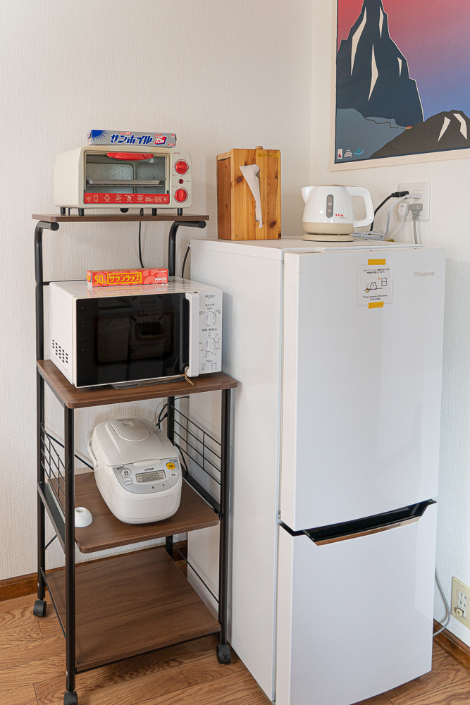 【NIKAI/二階】冷蔵庫・電子レンジ・トースター・炊飯器・電気ケトル