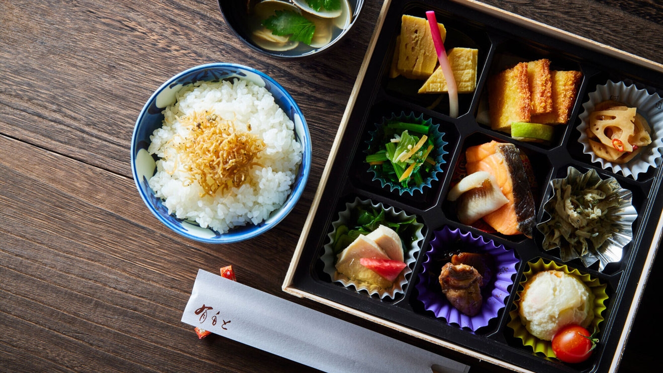 【お手軽プチ贅沢】露天風呂客室≪あなご飯or特製広島肉飯弁当≫お部屋で食べるチョイス夕食
