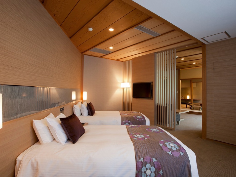 Spacious 99㎡ Relaxing Western-style bedroom and Sukiya-style Japanese-style room