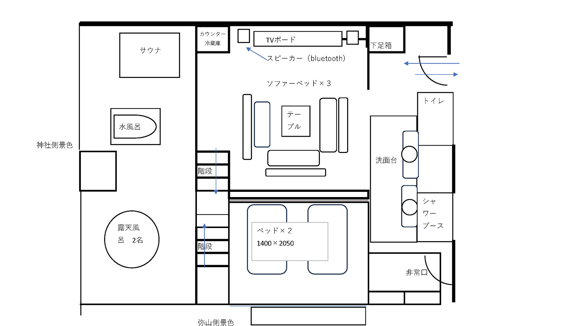 仙山間取り図