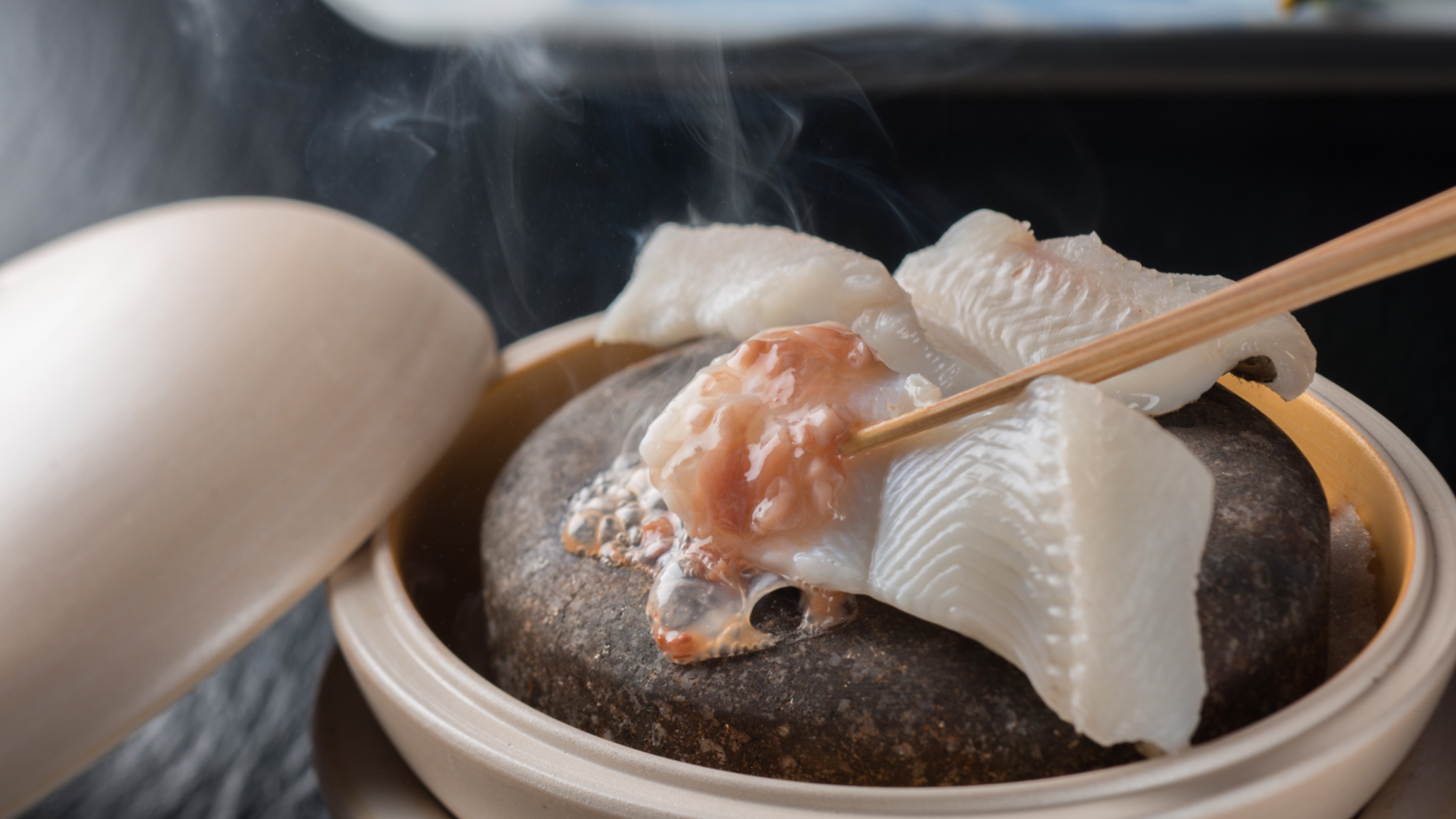 名物穴子の石焼