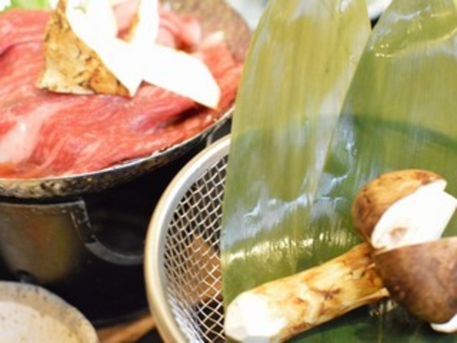 松茸ホイル焼き＆松茸牛鍋