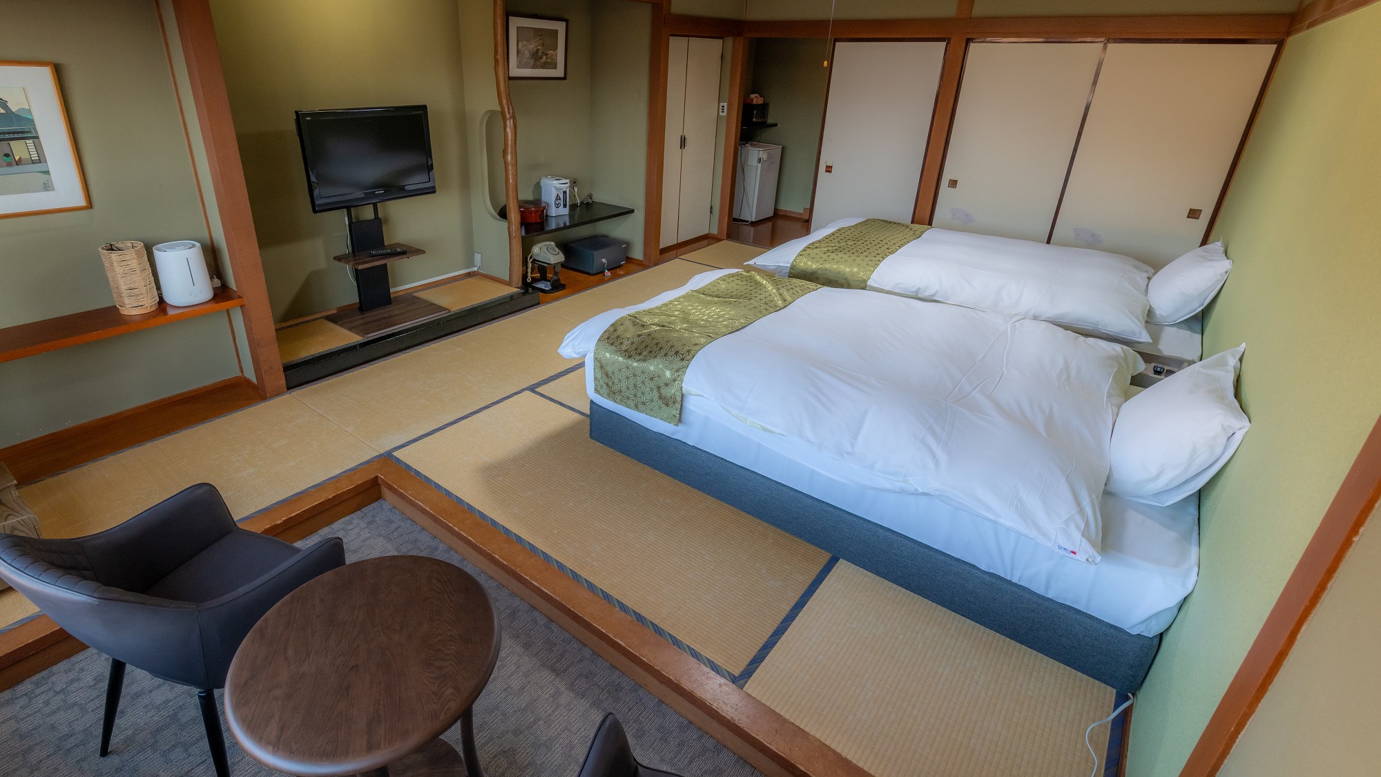 【ツインベッド】和室10畳