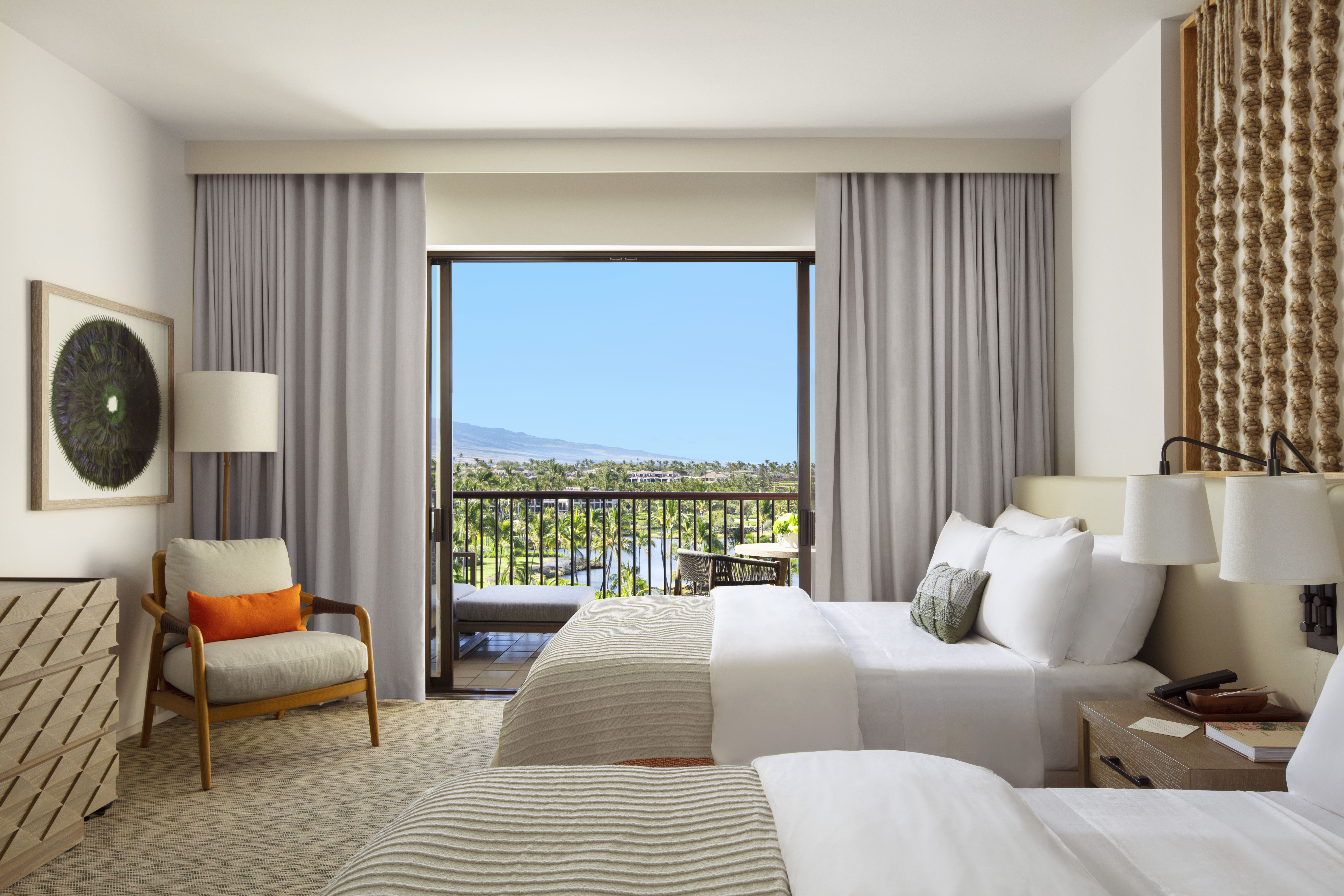 パーシャルオーシャンビュー クイーンベッド2台 一例