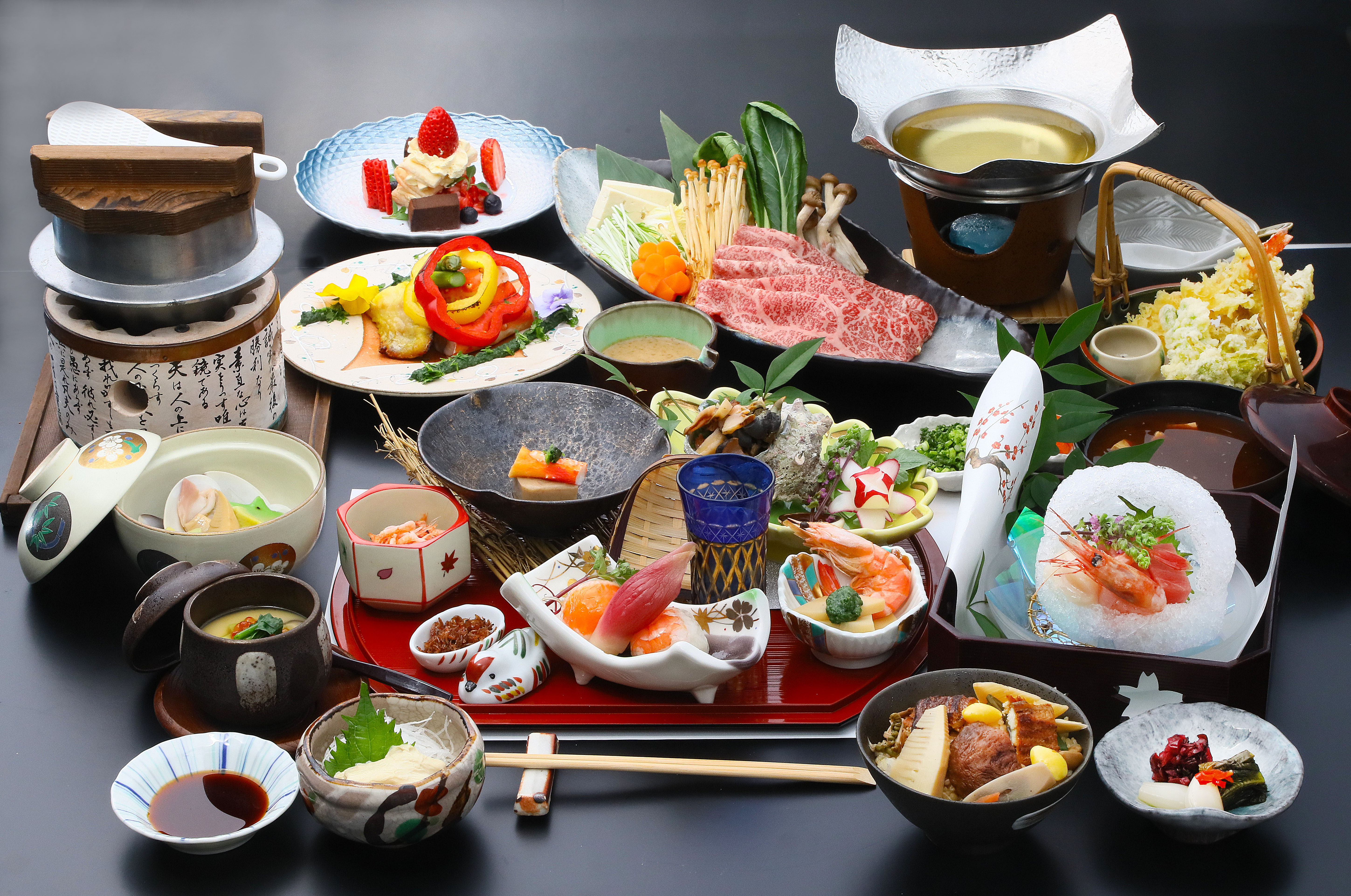 【人気No.1】選べる楽しみ♪上州牛付き和食会席～しゃぶしゃぶ・焼肉・すき焼きからお好みで～