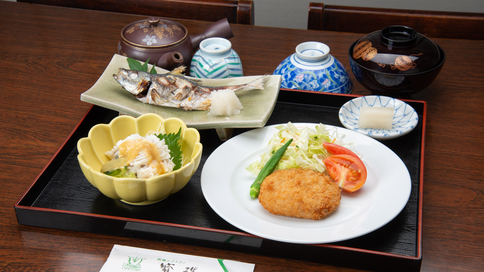 *【夕食一例】平生町の新鮮な魚や野菜を使ったご夕食です　※料理内容は季節によって異なります